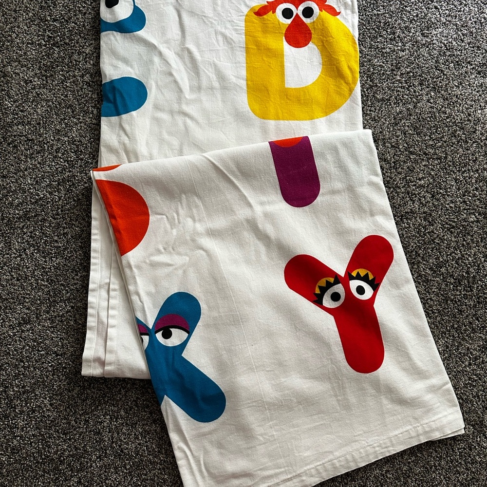 Land of Nod Alphabet Shower Curtain